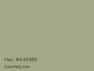 Hex #a4a989 Color Image
