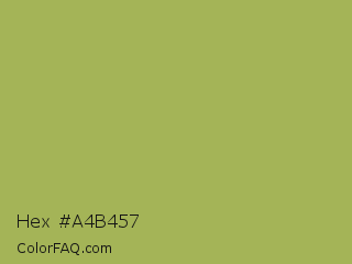 Hex #a4b457 Color Image