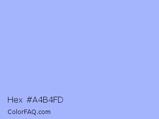 Hex #a4b4fd Color Image