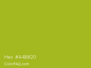 Hex #a4b820 Color Image