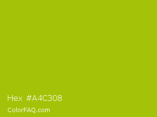 Hex #a4c308 Color Image