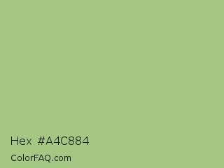 Hex #a4c884 Color Image