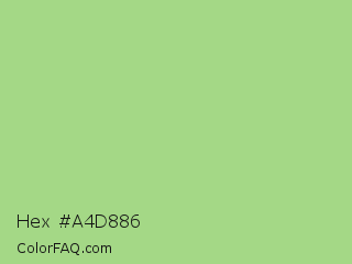 Hex #a4d886 Color Image