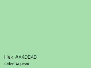 Hex #a4dead Color Image