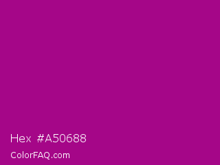 Hex #a50688 Color Image
