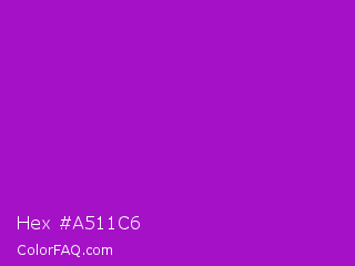 Hex #a511c6 Color Image