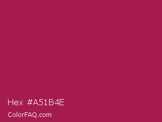 Hex #a51b4e Color Image