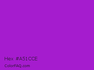 Hex #a51cce Color Image