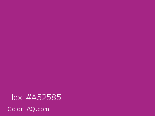 Hex #a52585 Color Image