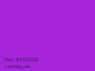 Hex #a525db Color Image