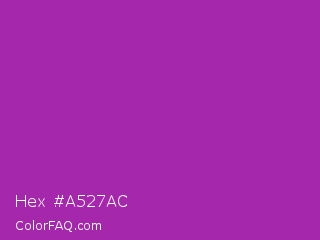 Hex #a527ac Color Image