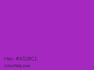 Hex #a528c1 Color Image