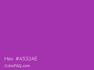 Hex #a532ae Color Image