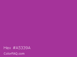 Hex #a5339a Color Image