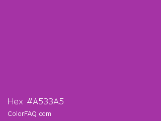 Hex #a533a5 Color Image