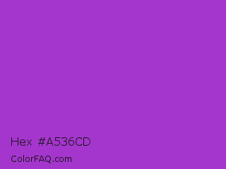 Hex #a536cd Color Image
