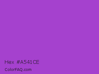 Hex #a541ce Color Image