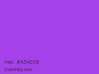 Hex #a541e8 Color Image