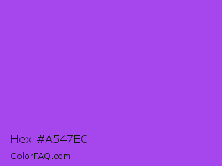 Hex #a547ec Color Image