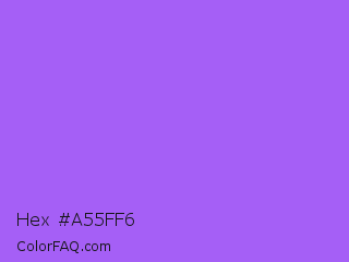 Hex #a55ff6 Color Image
