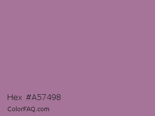 Hex #a57498 Color Image