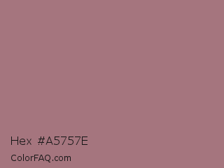 Hex #a5757e Color Image