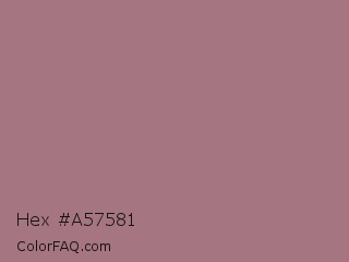 Hex #a57581 Color Image