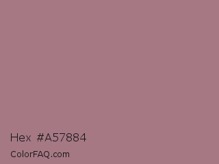 Hex #a57884 Color Image