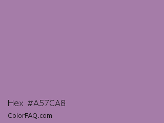 Hex #a57ca8 Color Image