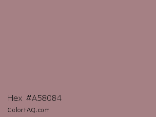 Hex #a58084 Color Image