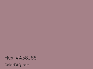Hex #a58188 Color Image