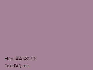 Hex #a58196 Color Image