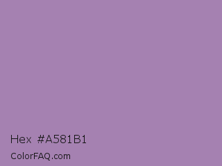 Hex #a581b1 Color Image