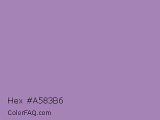 Hex #a583b6 Color Image