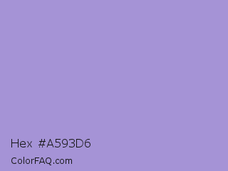 Hex #a593d6 Color Image