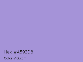 Hex #a593d8 Color Image