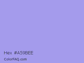 Hex #a59bee Color Image