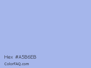 Hex #a5b6eb Color Image