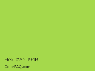 Hex #a5d94b Color Image
