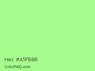 Hex #a5fb8b Color Image