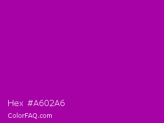 Hex #a602a6 Color Image