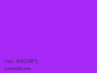 Hex #a628f5 Color Image