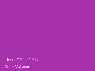 Hex #a631aa Color Image