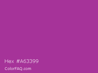 Hex #a63399 Color Image