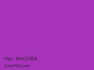 Hex #a633ba Color Image