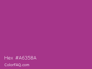 Hex #a6358a Color Image