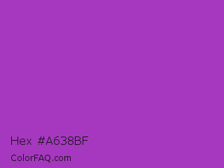 Hex #a638bf Color Image