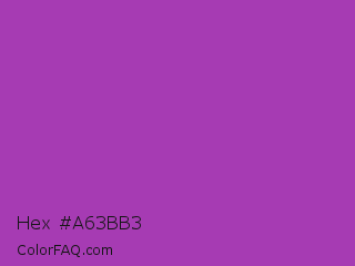Hex #a63bb3 Color Image