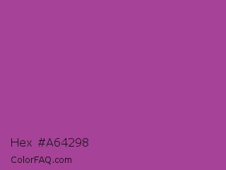 Hex #a64298 Color Image