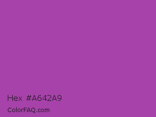 Hex #a642a9 Color Image